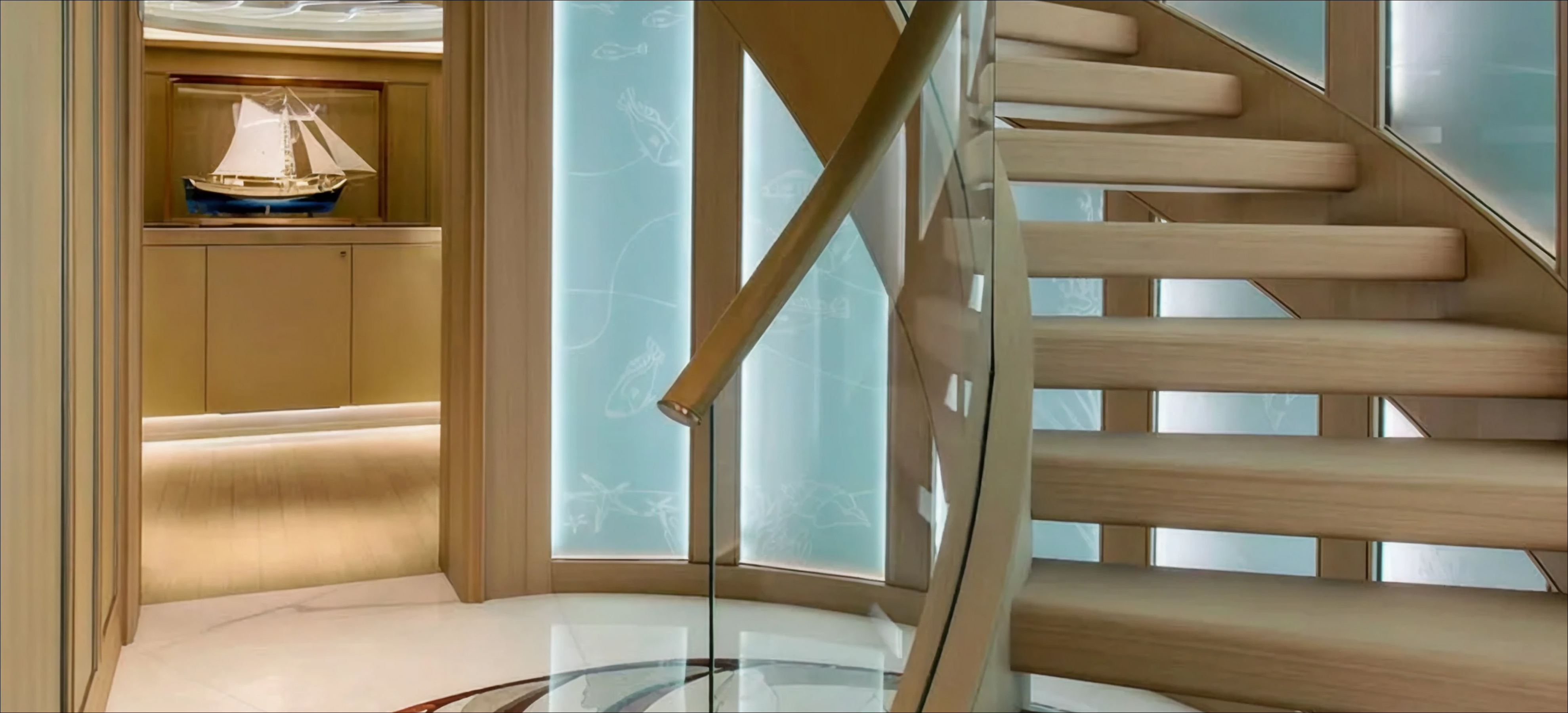 scluptural staircase touch up image