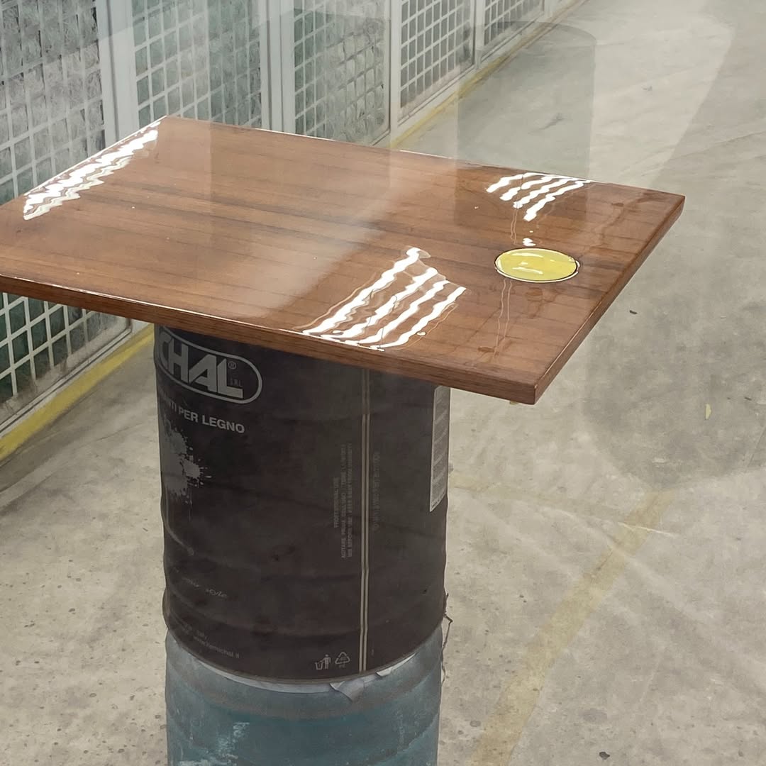 sample of wood pool deck varnish image